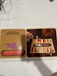 VINTAGE Backgammon COMPLETE Selchow & Righter 1975 Classic Board Game Strategy - Picture 1 of 3