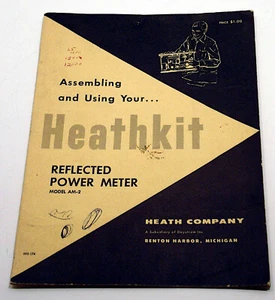 Heathkit Assembly & Users Manual / AM-2 Reflected Power Meter / Good Condition - Picture 1 of 1