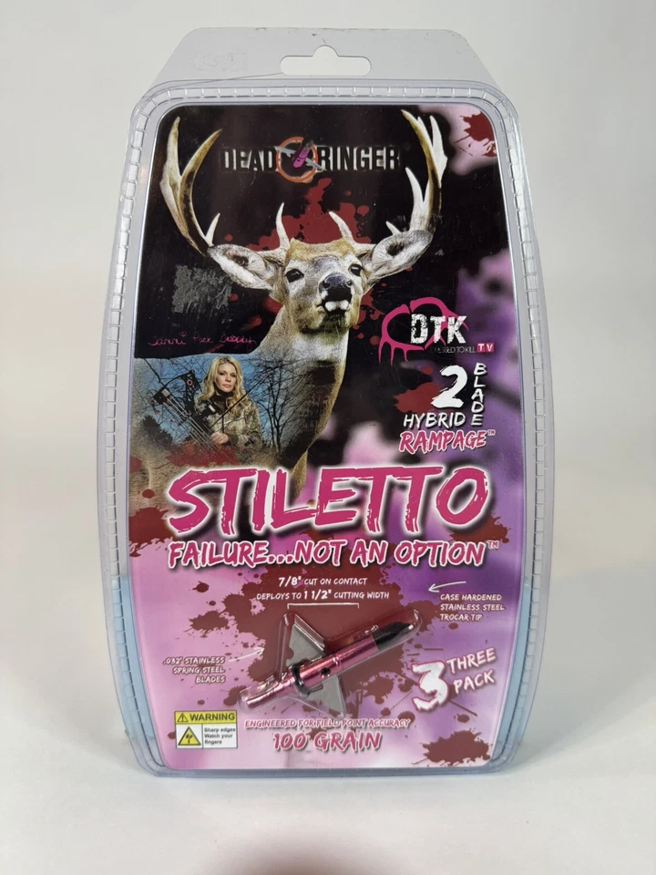 Deadringer Stiletto Rampage híbrido de 3 hojas paquete de 3 100 granos Foto 1 de 2