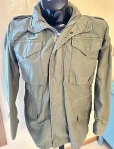 VTG Vietnam War 1968 US M65 Field Coat Military Jacket With Hood Regular Small - Picture 1 of 11
