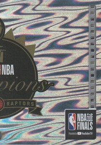 2019-20 Panini Stickers Basketball #79 2019 NBA Champions Logo Foil Right