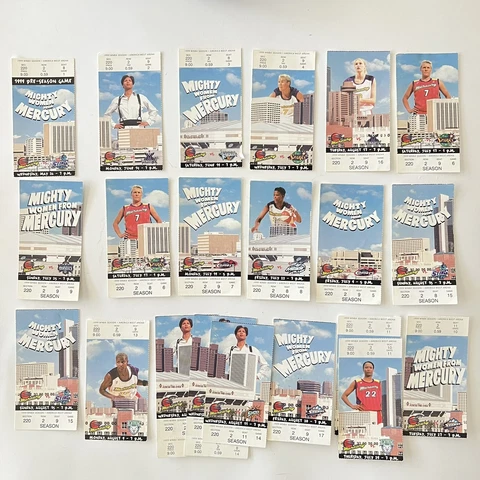 WNBA Women’s basketball 1999 Phoenix Mercury Season Tickets Cover