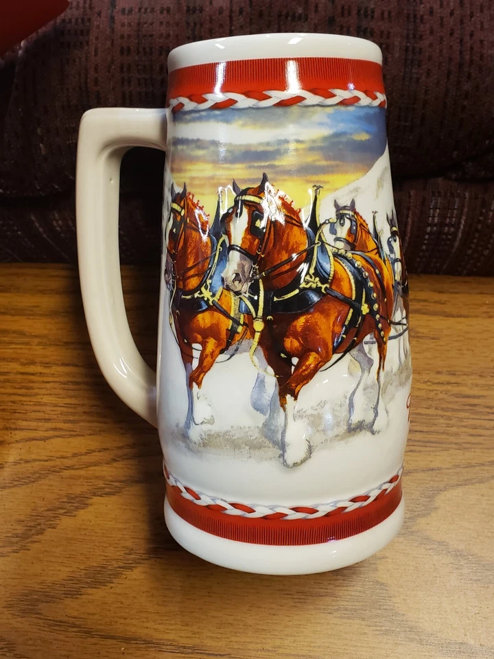 Budweiser Holiday Stein Beer Christmas Anheuser-Busch 2010