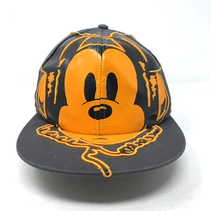 Disney Parks Gris Naranja DJ Mickey Auriculares Billete Plano FlexFit Gorra de Béisbol Sombrero - Imagen 1 de 6