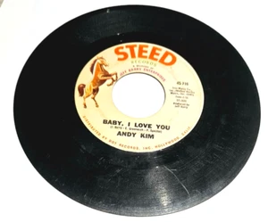 Andy Kim – Baby, I Love You / Gee Girl 7" EP Steed Record Pop rock 1969 - Imagen 1 de 2