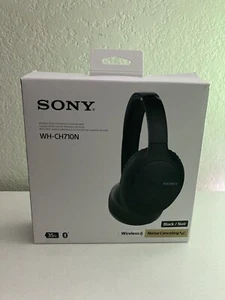 Sony WHCH710N Wireless Noise-Canceling Over The Ear Headphones - Black - Picture 1 of 3