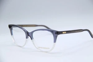 NEW BOUCHERON BC0010O 006 BLUE CLEAR BLACK GOLD AUTHENTIC EYEGLASSES 52-16 140 - Picture 1 of 5