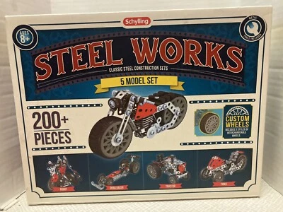 Schilling Steel Works 5 Model Set- Classic Steel Construction Set- New In Box - Image 1 of 4