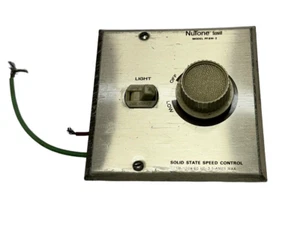Control de velocidad de estado sólido vintage NuTone PFSW-2 - interruptor de pared, 115/120V, 2,5A - Imagen 1 de 4