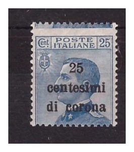 TRENTO E TRIESTE 1919 - Cent. 25 DENTELLATURA SPOSTATA NUOVO ** MNH - Imagen 1 de 1