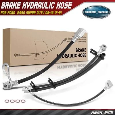 Rear Brake Hydraulic Hose for Ford  E450 Super Duty 2008-2014 2017-2019 2021 - Image 1 of 4