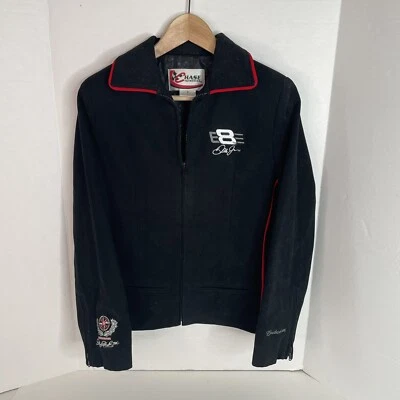 Jaqueta Budweiser Feminina Dale Earnhardt Jr #8 por Chase Authentics Preta Pequena - Imagem 1 de 4