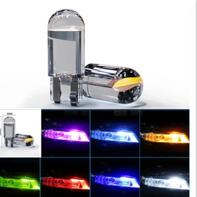 100Pcs T10 2825 168 194 LED Wedge Parking Light COB Interior Side Door Bulb 12V - Image 1 of 4