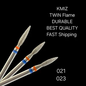 ***Broca para uñas KMIZ TWIN rojo azul diamante manicura/pedicura/dental 021/023 - Imagen 1 de 7