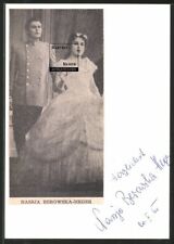 Nassja Berowska-Heger piosenkarka fragment gazety i oryginalny autograf 1960