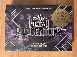 2022 Leaf Metal Pop Century RWB Red, White & Blue Unopened Sealed Hobby Box - Picture 1 of 2