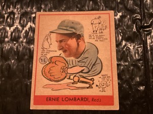 Ernie Lombardi (Reds & HOF-1986) 1938 Goudey/Big League Baseball Card #270 EX