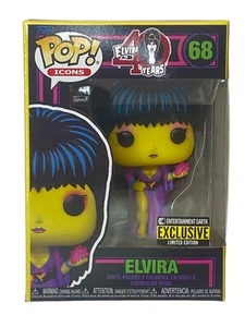 Elvira Black Light Pop! Vinyl Figure - Entertainment Earth Exclusive - Picture 1 of 4