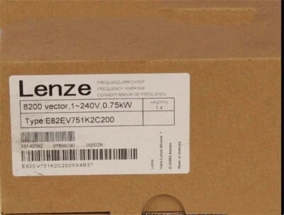E82EV751_2C200 NEW LENS E82EV751K2C200 8200 Vector 0.75kW INVERTER- - Image 1 of 4