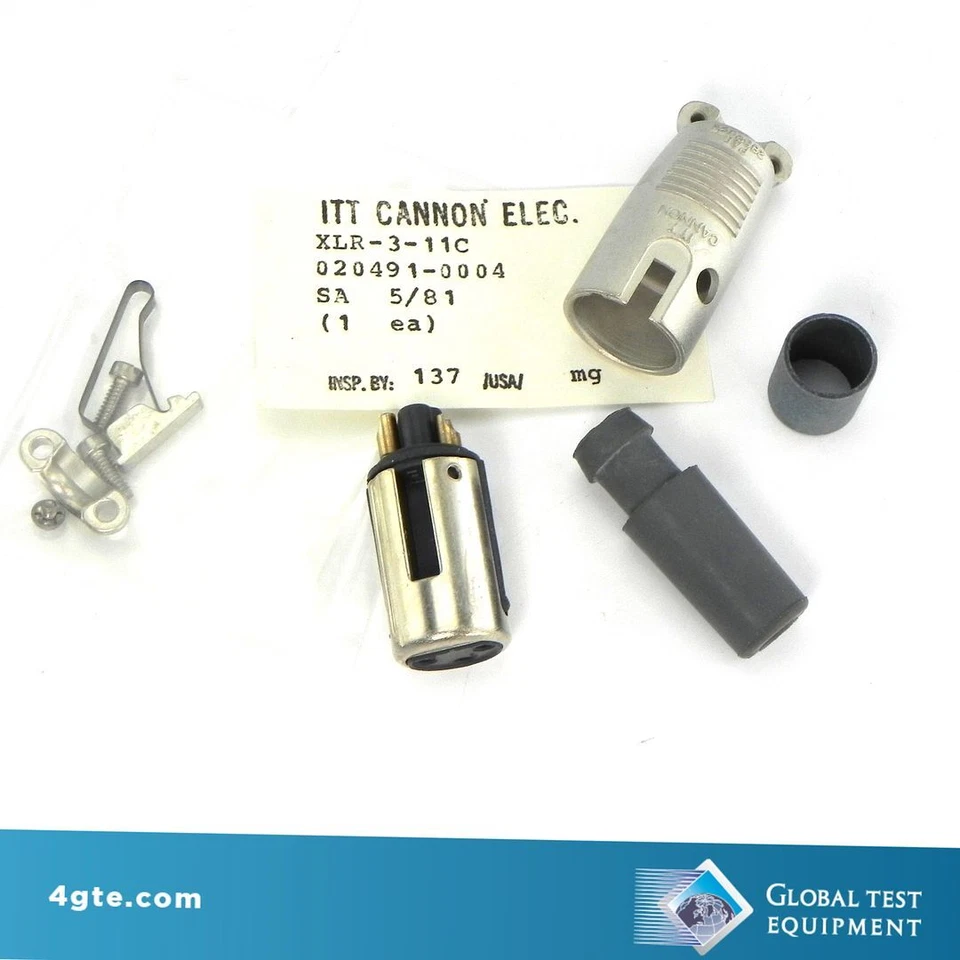 ITTXLR-3-11C ITT Cañón XLR-3-11C Enchufe Conector Circular 3 Posiciones, Hembra S Foto 1 de 1