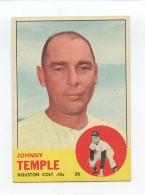 1963 Topps #576 Johnny Temple VG-EX High # Series Baseball Card - Image 1 of 2