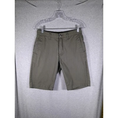 Volcom Olive Green Shorts Casual Chino Style Flat Front Mens Size 30 - Image 1 of 4