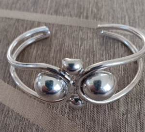 Modernes Sterling Silber Armreif Armband 18,9 Gramm verstellbar - Bild 1 von 5