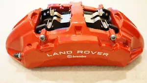 NEW GENUINE RANGE ROVER L460 L461 FRONT BRAKE CALIPERS RED BREMBO PAIR 2021 ON - Picture 1 of 8