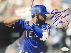 Delino DeShields Jr. Signed 8x10 Photo Autographed Texas Rangers JSA COA Auto - Picture 1 of 2