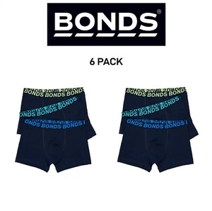 Bonds Boys Trunk Sport Moisture Wicking Cool & Dry Comfort Covered 6 Pack UWKN3A - Picture 1 of 4