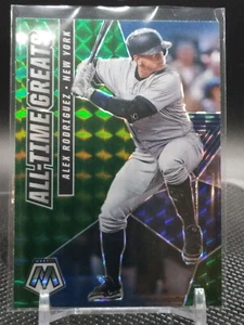 2021 Panini Mosaic Alex Rodriguez All-Time Greats Green Prizm Yankees - Picture 1 of 2