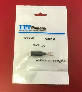 ITT POMONA ELECTRONICS 3777-0 BANANA JACK TO #10 SPADE LUG 22-18 - Picture 1 of 2
