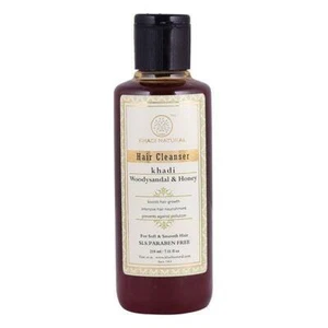 Khadi Natural Woody Sandal & Honey Hair Cleanser SLS & Paraben Free 210 ml Care - Picture 1 of 2