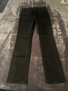 True Religion Men's Ricky Straight Pocket Flaps Black Jeans Sz 32x33 - Picture 1 of 4