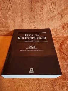 Florida Rules of Court Volume I - State. Überarbeitete Auflage 2024. Makellos. - Bild 1 von 5
