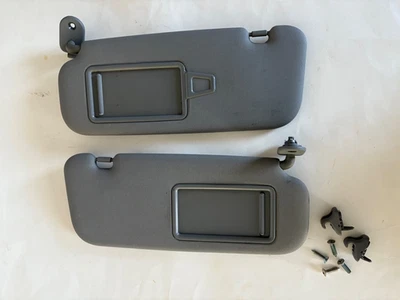 2012-2017 HYUNDAI ACCENT Set Pair SUN VISOR Gray SUNVISOR / visor clip OEM - Image 1 of 3