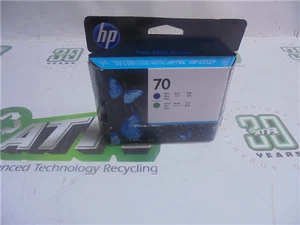 HP C9408A 70 Blue and Green Printhead New Factory Sealed Exp 2021 2023 - Picture 1 of 4