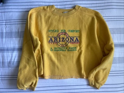 Vintage Arizona Cropped Fleece Sweatshirt Size M - Image 1 of 4