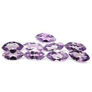 14.20 CT. Unheated 9Pcs Pink Amethyst Brazil Marquise - Picture 1 of 4