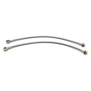 Manguera de freno de disco trenzada de acero inoxidable de 7/16" para frenos de disco Chevelle GM 64-72 - Imagen 1 de 12