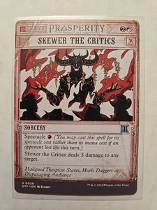 Skewer the Critics - Breaking News - LP - Uncommon - Sorcery - MTG - Picture 1 of 1