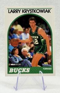 Larry Krystkowiak 1989-90 NBA Hoops #258 Milwaukee Bucks - Picture 1 of 2