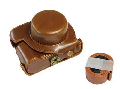 PU Leather Camera Bag Case Shell With Strap for Panasonic Lumix LX100 Mark II M2 - Image 1 of 4