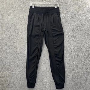 Pantaloni da jogging Lululemon Dance Studio Mid Rise neri tempo libero donna 6 x 28 - Foto 1 di 10