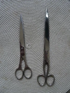 Lerche Solingen Papierschere Schere Stahl geschmiedet 25 + 21 cm Schneiderschere - Bild 1 von 8