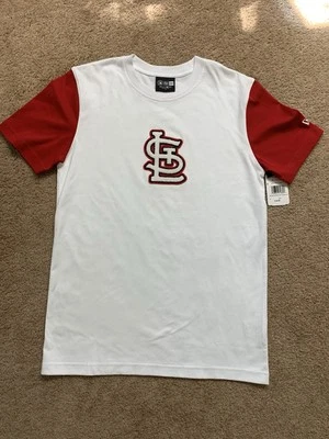 New Era St Louis Cardinals Shirt Red White embroidered Sporty Small - Image 1 of 4