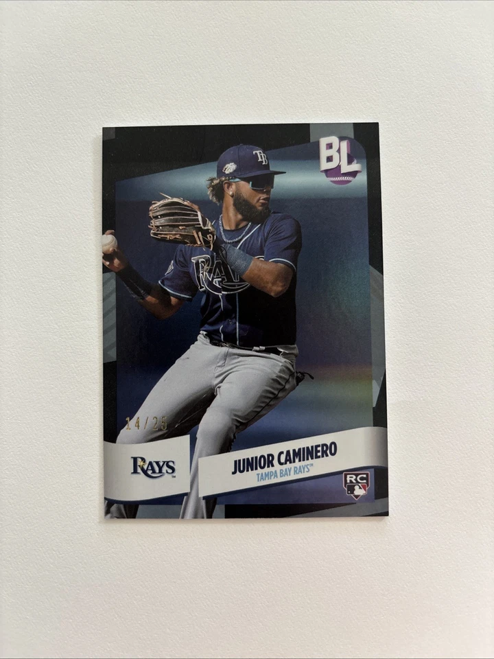 2024 Topps Big League - Junior Caminero #126 Black Foil /25 (RC) - Image 1 of 2