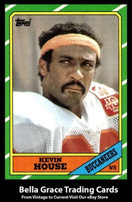 1986 Topps Kevin House #376 Tampa Bay Buccaneers NFL Football - Image 1 of 2
