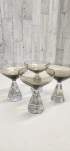 💥6 wunderschöne 😍 Martini Gläser mit facettiertem Stiel - Bild 1 von 11