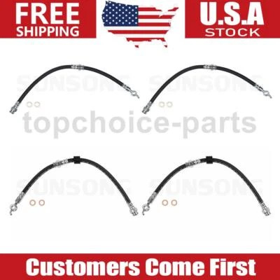 Manguera de freno delantera trasera línea de freno 4 piezas para Ford Escort 1994 1995 1996 1997 Foto 1 de 4